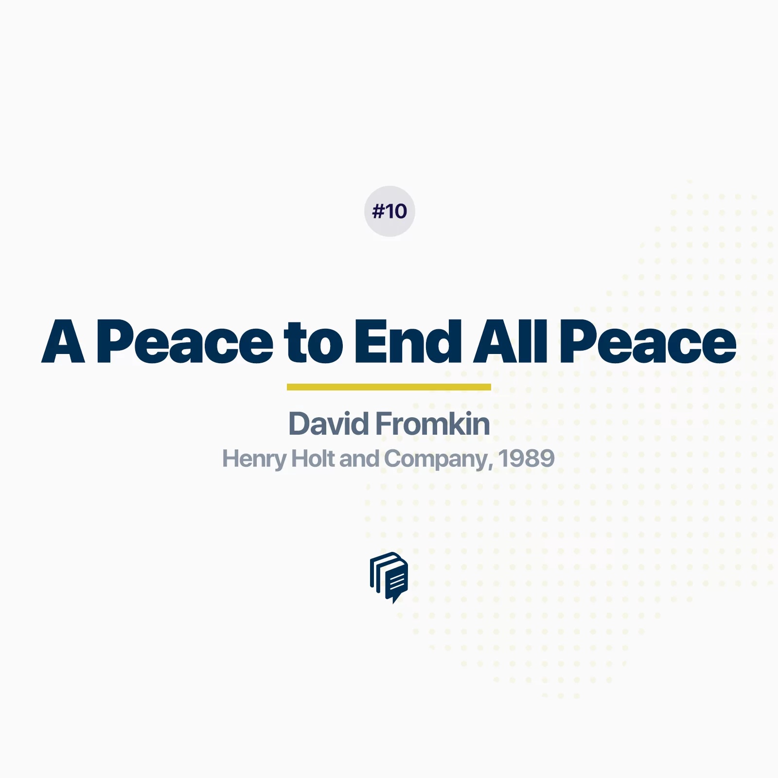 معرفی کتاب های برتر منتخب وفا مدیا : کتاب صلحی که همه صلح ها را بر باد داد